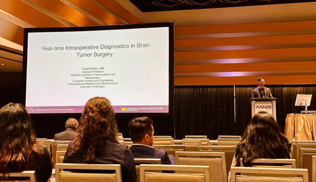 AANS annual meeting presentation - Real-time Intraoperative Diagnostics in Brain Tumor Surgery (Todd Hollon, MD, Machine Learning in Neurosurgery Lab, University of Michigan)