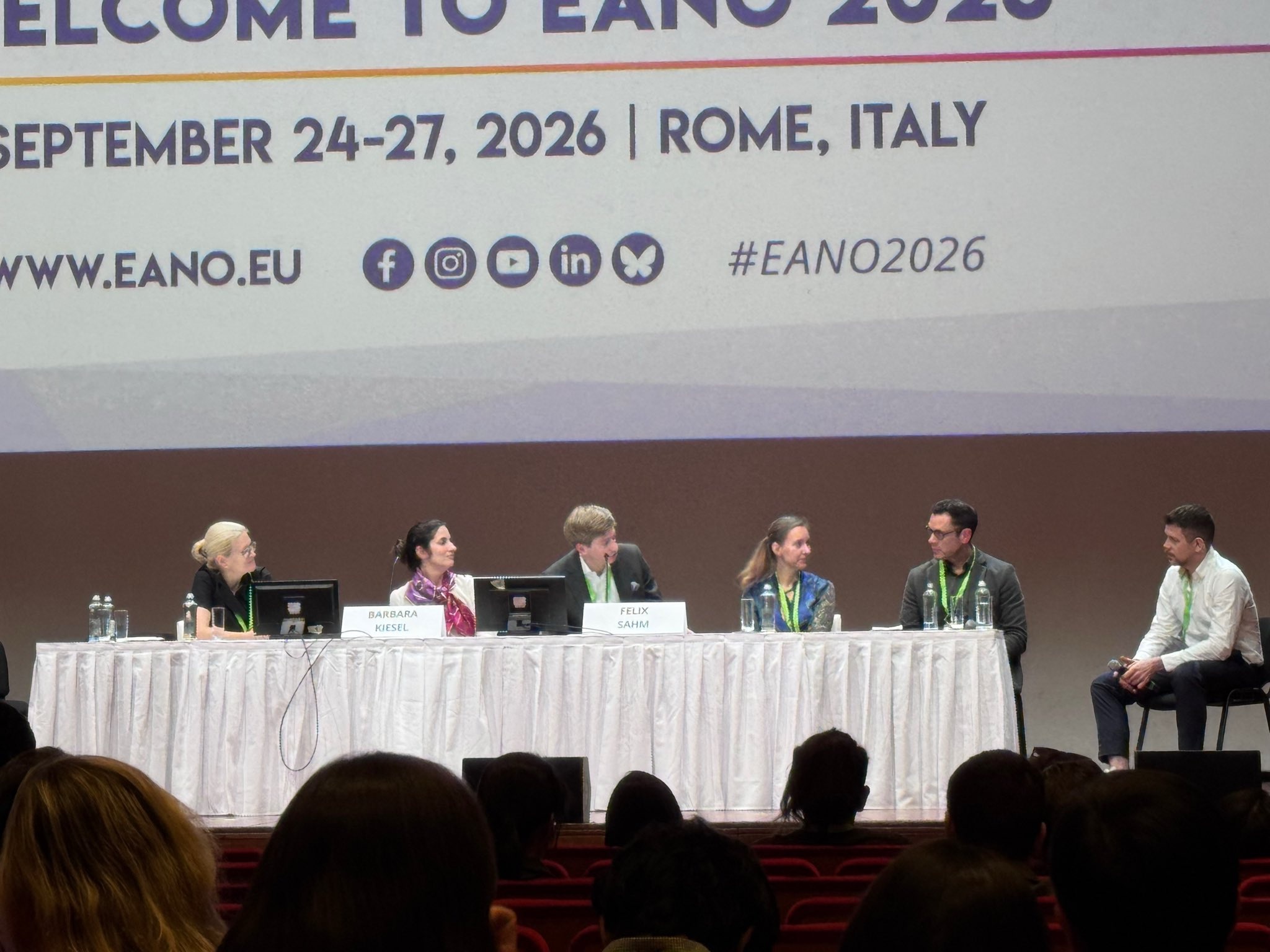 Invited plenary panel at EANO 2026 in Rome, Italy