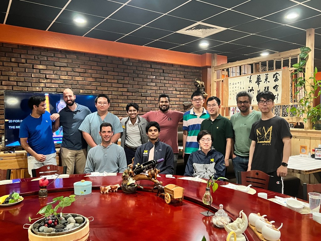 Lab dinner, round table