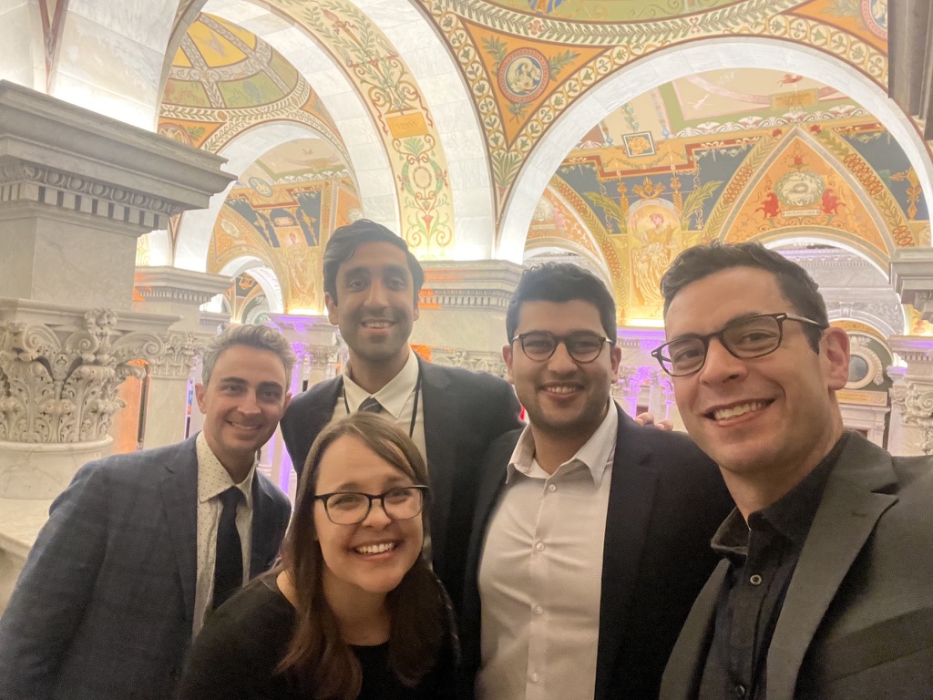 Lab group selfie at the Library of Congress
