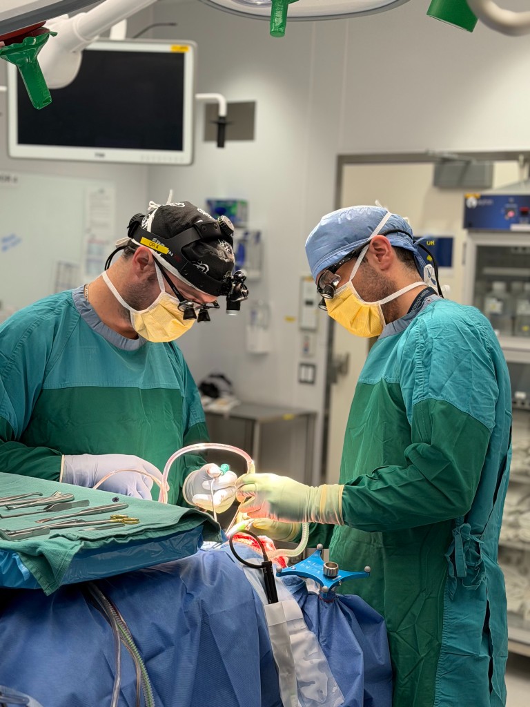 Neurosurgery case in the operating room