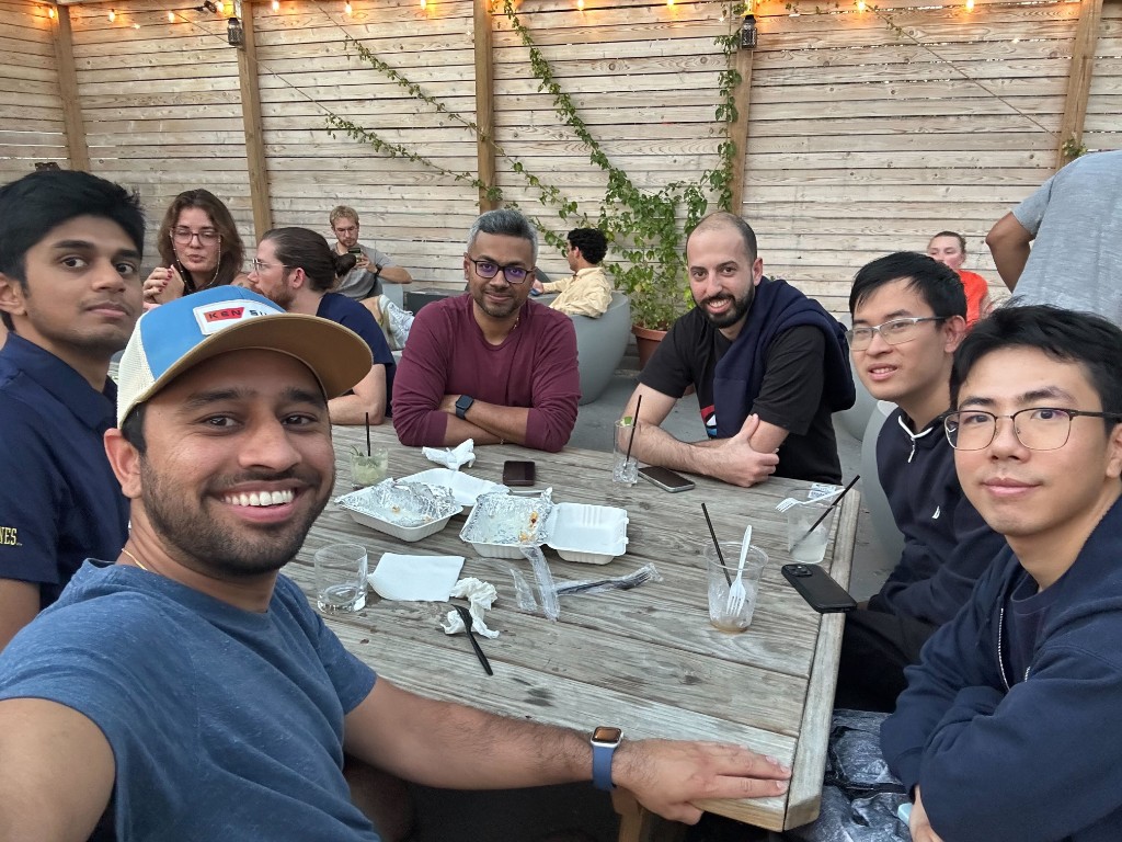 Outdoor picnic, lab group